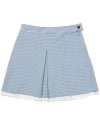 Camiel Fortgens - Checked Mini Pleated Skirt - Lyst