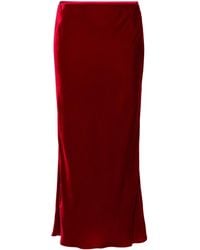 V:PM ATELIER - Burlesque Midi Velvet Skirt - Lyst