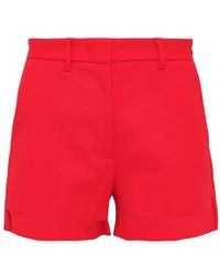 MSGM - Short À Ourlet Retroussé - Lyst