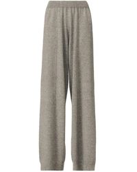 Fabiana Filippi - Platinum Cashmere Wide-Leg Trousers - Lyst