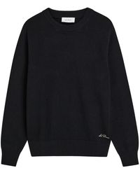 Les Deux - Logo-Embroidered Sweater - Lyst