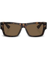 Dolce & Gabbana - Tortoiseshell-Effect Square-Frame Sunglasses - Lyst