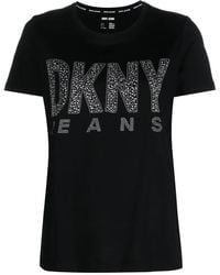 DKNY - Camiseta con apliques - Lyst