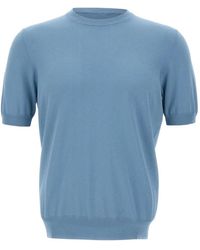 Gran Sasso - Ribbed Knit T-Shirt - Lyst