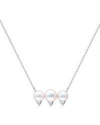 Tasaki - 18Kt Collection Line Danger Neo Diamond Pavé Necklace - Lyst
