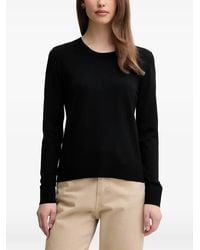 Sisley - Crew-Neck Long-Sleeve Sweater - Lyst