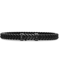 David Yurman - Chevron Braided Diamond Bracelet - Lyst