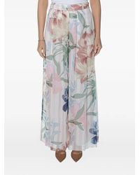 Ted Baker - Hurta Floral-Print Pleated Palazzo Pants - Lyst