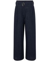 Moorer - Belted Palazzo Pants - Lyst