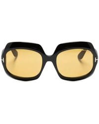 Tom Ford - Occhiali Da Sole Ren Oversize - Lyst