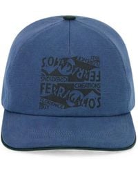 Ferragamo - Macro Logo Baseball Cap - Lyst