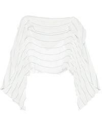 Bondi Born - Striped Ruffled Top - Lyst