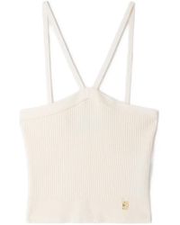 Sandro - Short Ribbed Knit Top - Lyst