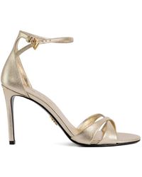 Prada - Crossover Strap Sandals - Lyst