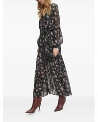 Guess - Floral-Print Belted Maxi Dress - Lyst
