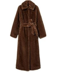 Twinset - ベルテッド エコファーコート - Lyst