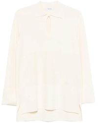 Max Mara - Long-Sleeve Polo Top - Lyst