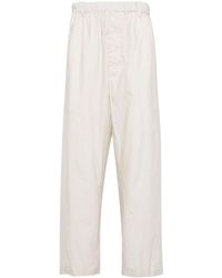 Lemaire - Pantalones rectos con cintura elástica - Lyst