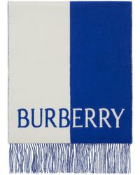 Burberry - Écharpe à motif Equestrian Knight en laine mélangée - Lyst