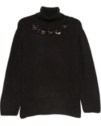 P.A.R.O.S.H. - Pull Brodé De Sequins À Col Roulé - Lyst