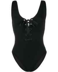 Ganni Badpak Met Kant - Zwart