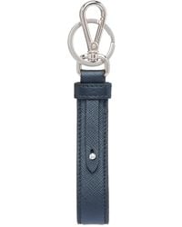 Prada - Saffiano Leather Keyring - Lyst