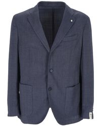 L.B.M. 1911 - Herringbone-Pattern Blazer - Lyst
