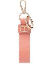 Twinset - Logo-Plaque Keyring - Lyst