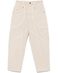 Isabel Marant - Catarina Denim Jeans Met Stiksels - Lyst
