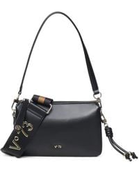V73 - Zircon Logo-Plaque Knotted Shoulder Bag - Lyst