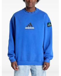 adidas - Felpa Girocollo Equipment Con Logo - Lyst