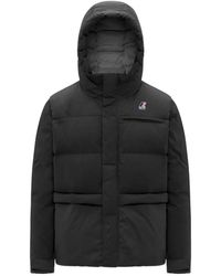 K-Way - Hooded Padded Jacket - Lyst