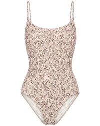 Kristina Ti - Floral-Print Tie-Back Swimsuit - Lyst