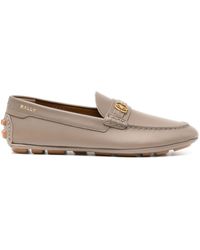 Bally - Stringate con placca logo in pelle - Lyst