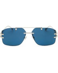 Versace - Rectangular-Frame Sunglasses - Lyst