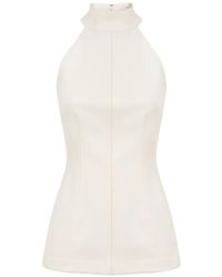 Veronica Beard - Johanne Halter-neck Top - Lyst