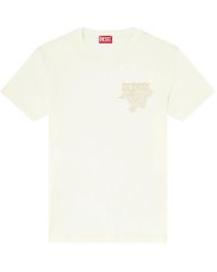 DIESEL - Embroidered-Patch T-Shirt - Lyst