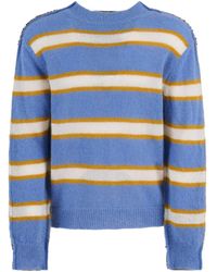 Marni - Maglione Di Miscela Mohair Azzurro - Lyst