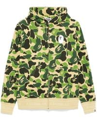 A Bathing Ape - Abc Camo Logo Zip-Up Hoodie - Lyst