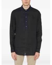 Paolo Pecora - Button-Up Linen Shirt - Lyst