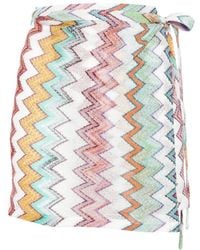 Missoni - Zigzag-Pattern Mini Skirt - Lyst