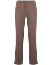 Fedeli - Pantalones Rectos Con Pinzas - Lyst