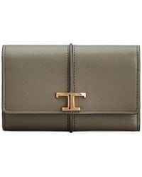 Tod's - T Timeless Leather Wallet - Lyst
