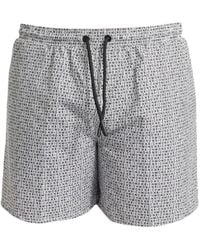 John Richmond - Logo-Print Drawstring Swim Shorts - Lyst