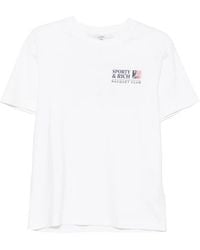 Sporty & Rich - Promo Crew-Neck T-Shirt - Lyst