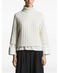 Peserico - Ribbed Turtleneck Sweater - Lyst