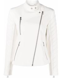 Ferragamo - Biker Leather Jacket - Lyst