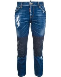 DSquared² - Slouch Cropped jeans - Lyst