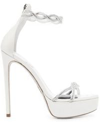 Rene Caovilla - 130Mm Braid Fondant Sandals - Lyst