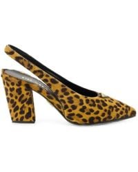 Prada - Leopard-Print Pointed-Toe Pumps - Lyst